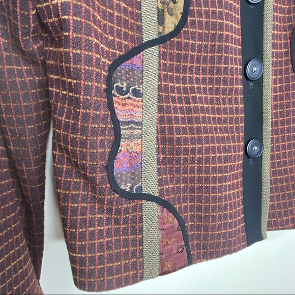 Canvasbacks || Wool Blend; Collared Blazer/Jacket with Texture Design; Size S - Picture 7 of 14